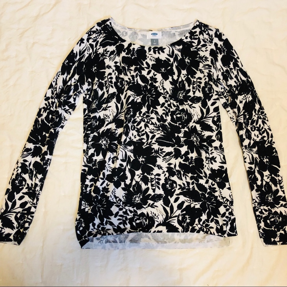 Old Navy Knit Floral Sweater Size S